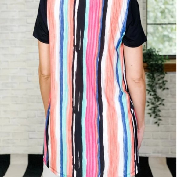 Women's Top BACK OF STRIPES - Picture 3 of 4